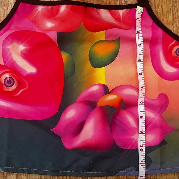 Colorful crop top with tie shoulder - Picture 3 of 5